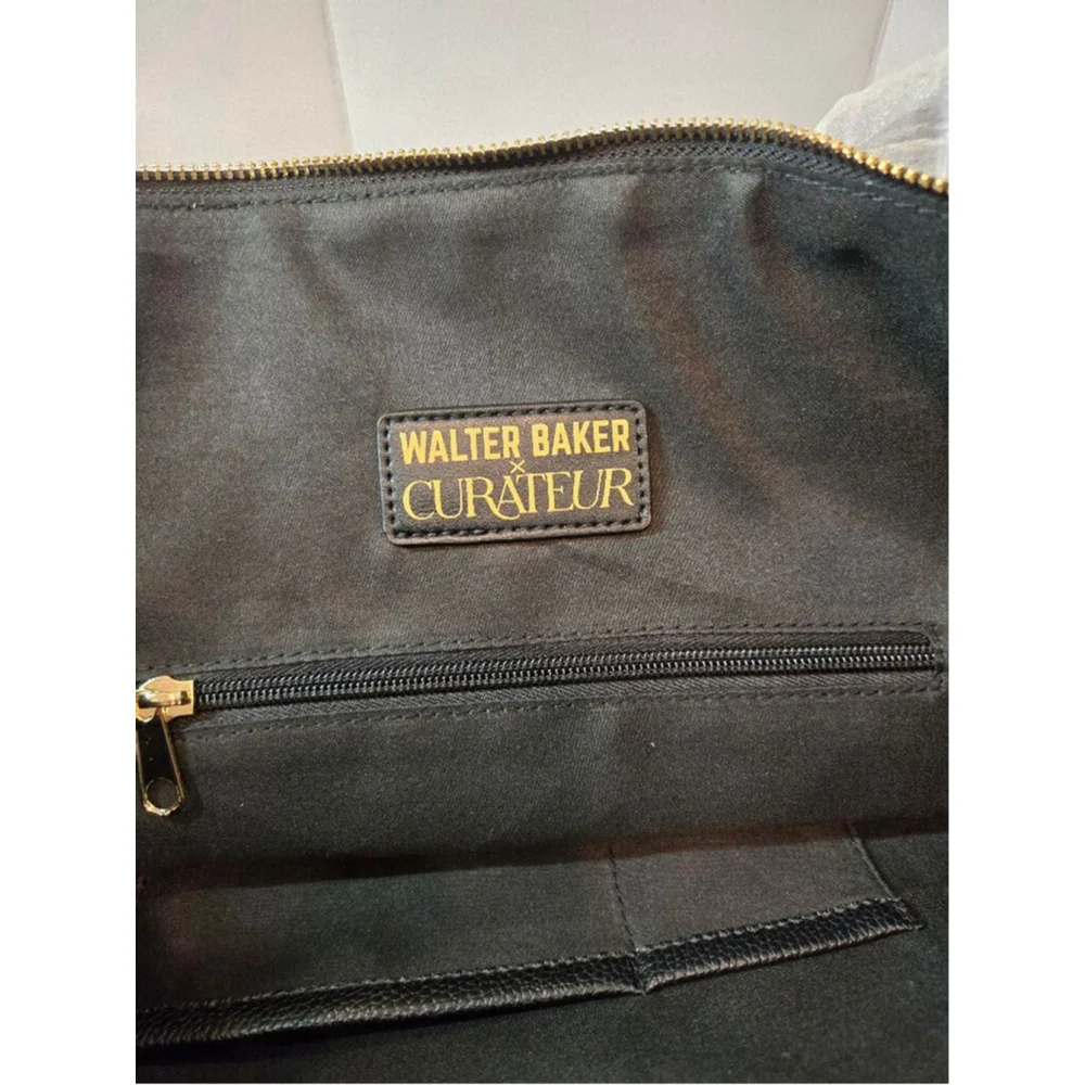 Walter Baker Tote Bag White & Black Carly Weekender Bag Shoulder Straps NWT (2)